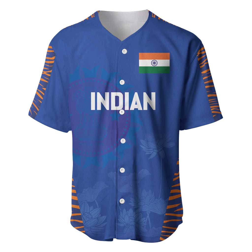 Custom Indian Bengal Tiger Cricket Baseball Jersey