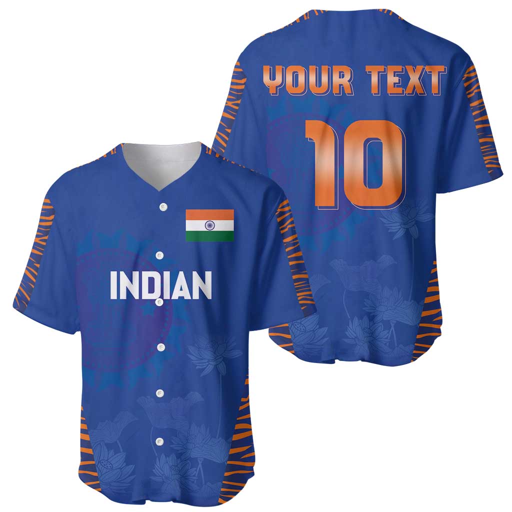 Custom Indian Bengal Tiger Cricket Baseball Jersey