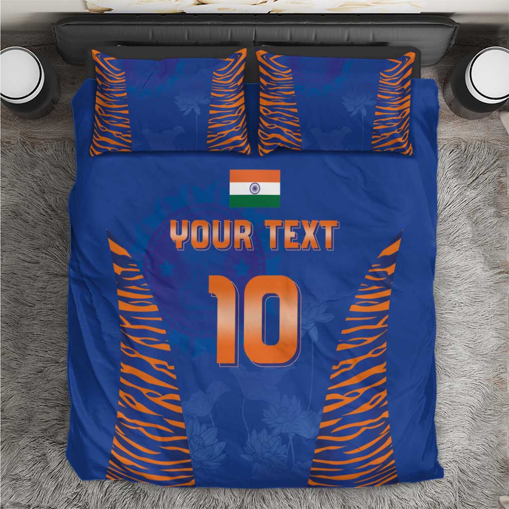 Custom Indian Bengal Tiger Cricket Bedding Set