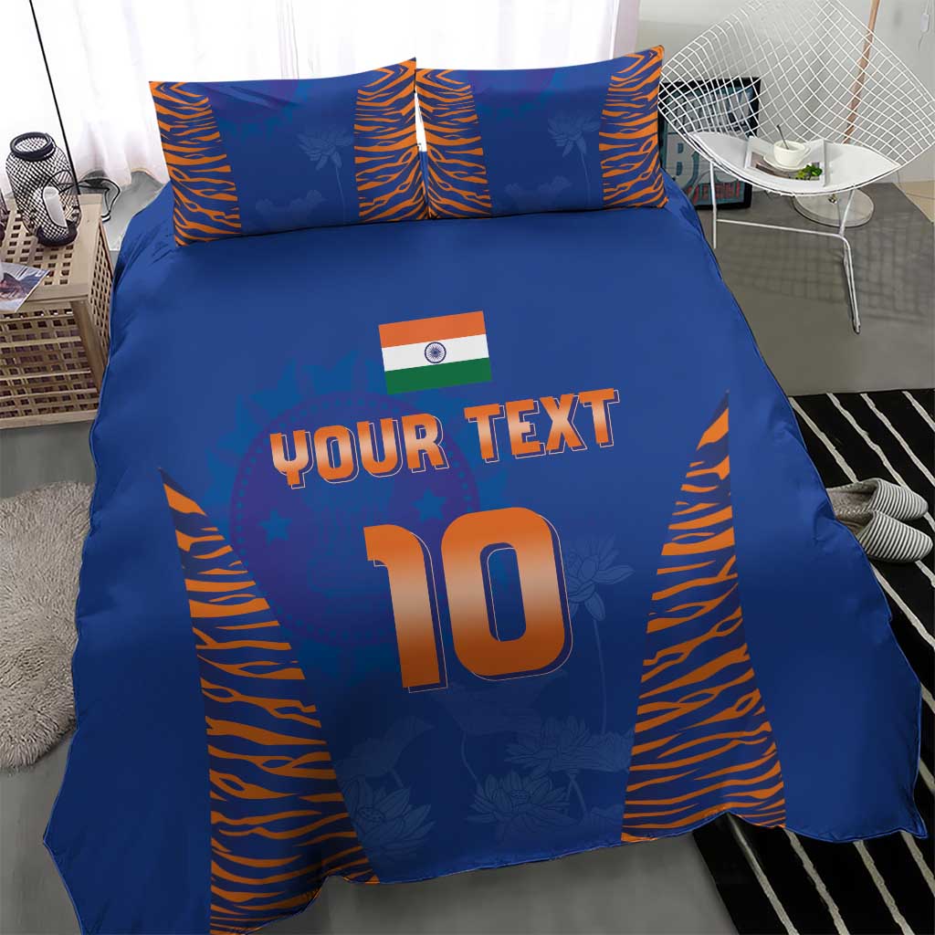 Custom Indian Bengal Tiger Cricket Bedding Set