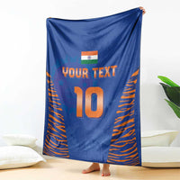 Custom Indian Bengal Tiger Cricket Blanket