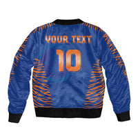 Custom Indian Bengal Tiger Cricket Bomber Jacket