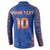 Custom Indian Bengal Tiger Cricket Button Sweatshirt