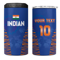 Custom Indian Bengal Tiger Cricket 4 in 1 Can Cooler Tumbler
