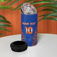 Custom Indian Bengal Tiger Cricket 4 in 1 Can Cooler Tumbler