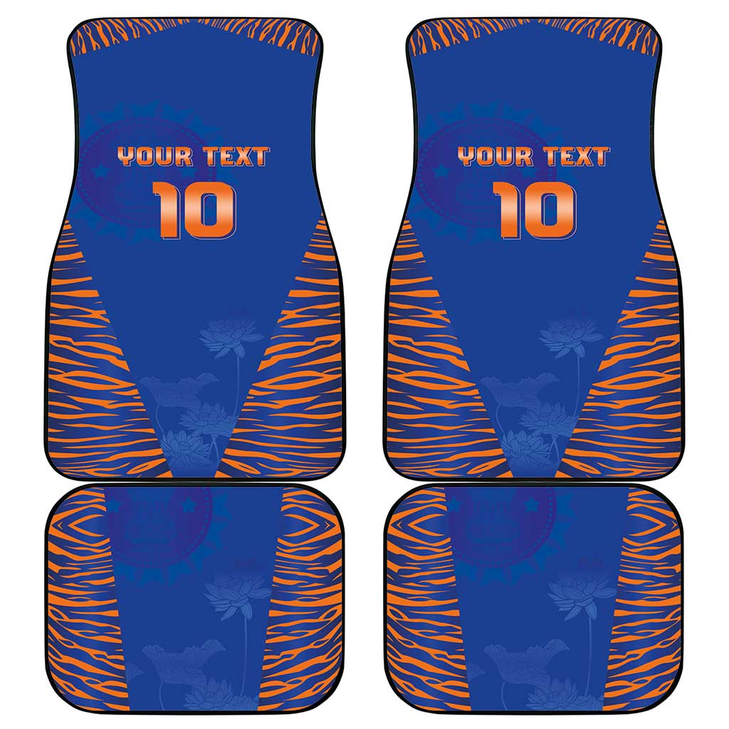 Custom Indian Bengal Tiger Cricket Car Mats