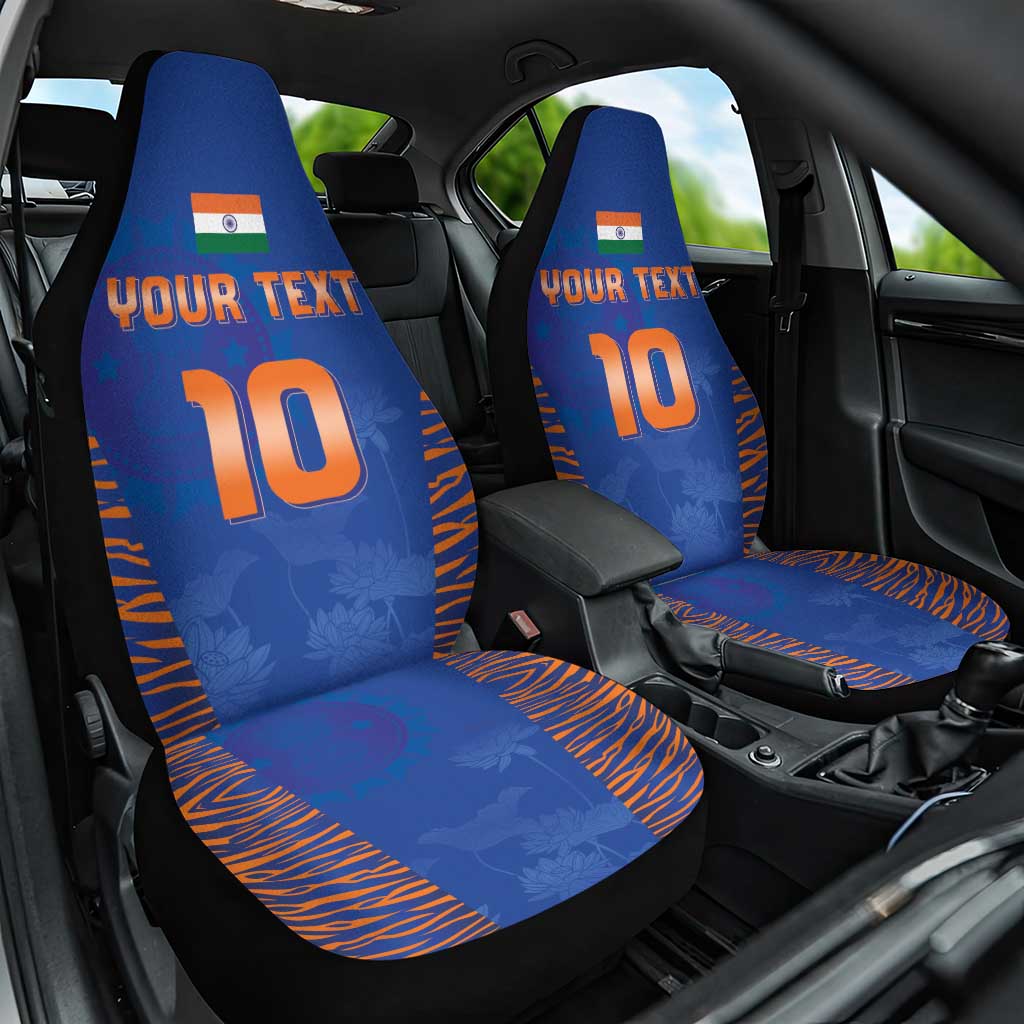 Custom Indian Bengal Tiger Cricket Car Seat Cover