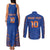 Custom Indian Bengal Tiger Cricket Couples Matching Tank Maxi Dress and Long Sleeve Button Shirt