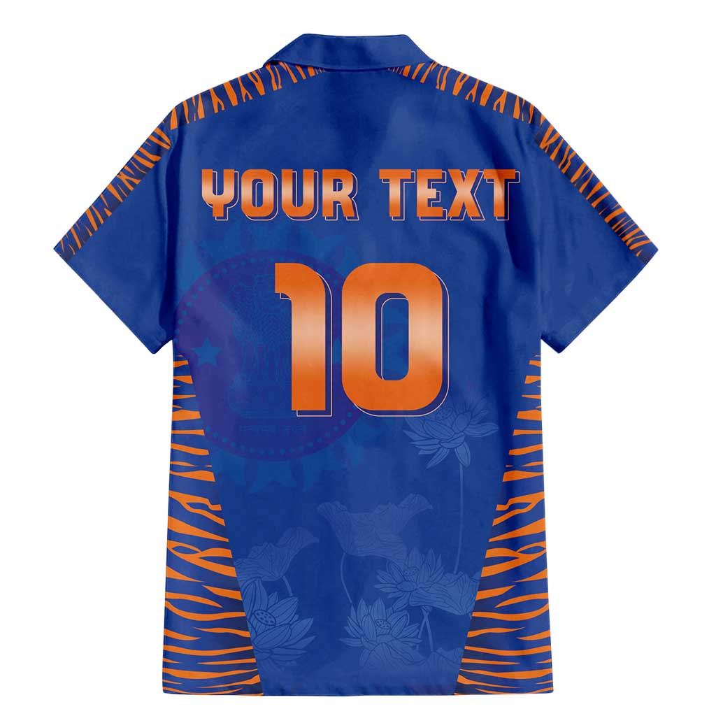 Custom Indian Bengal Tiger Cricket Family Matching Mermaid Dress and Hawaiian Shirt