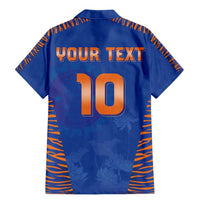 Custom Indian Bengal Tiger Cricket Family Matching Mermaid Dress and Hawaiian Shirt