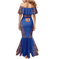 Custom Indian Bengal Tiger Cricket Family Matching Mermaid Dress and Hawaiian Shirt