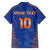 Custom Indian Bengal Tiger Cricket Family Matching Short Sleeve Bodycon Dress and Hawaiian Shirt