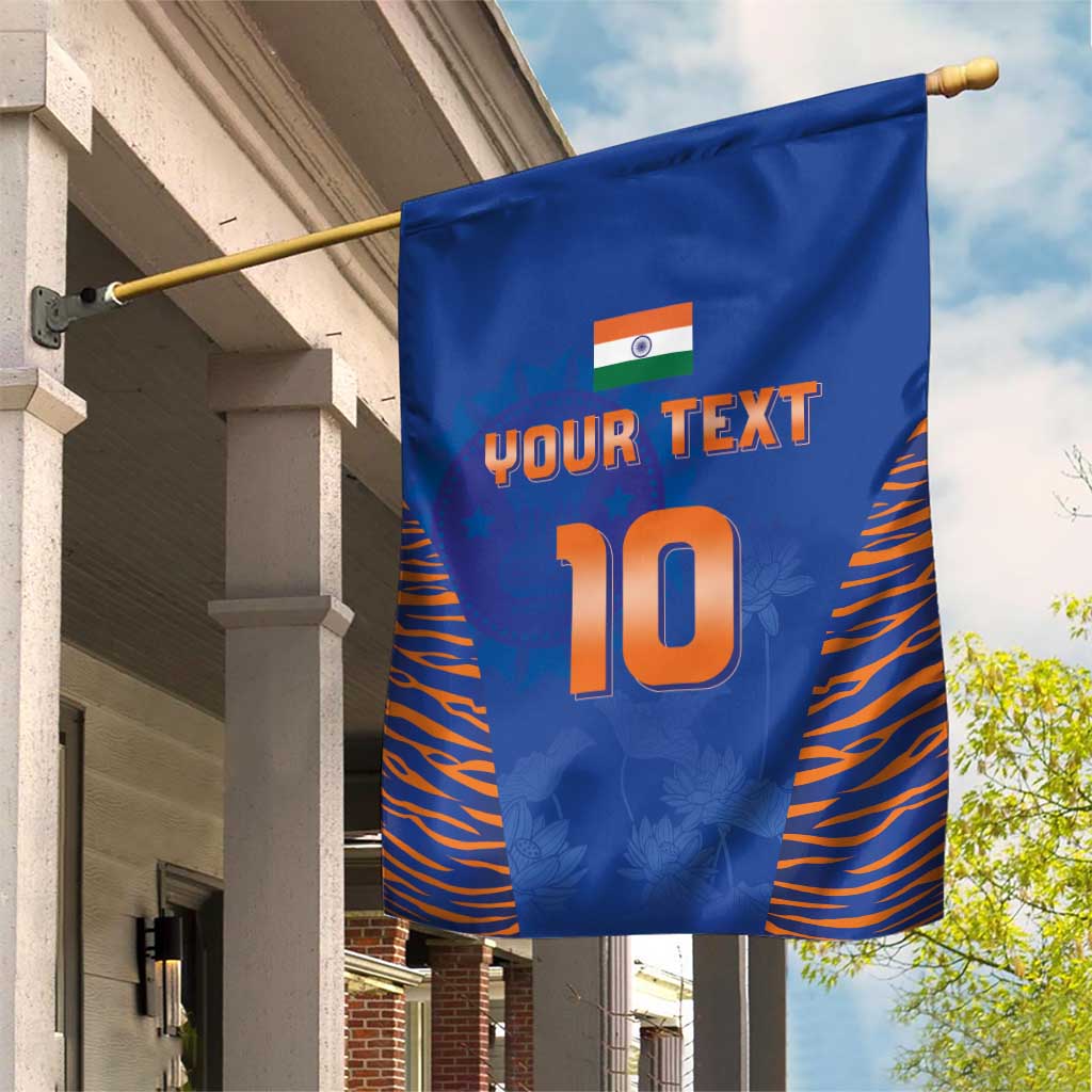 Custom Indian Bengal Tiger Cricket Garden Flag