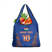 Custom Indian Bengal Tiger Cricket Grocery Bag