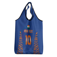 Custom Indian Bengal Tiger Cricket Grocery Bag