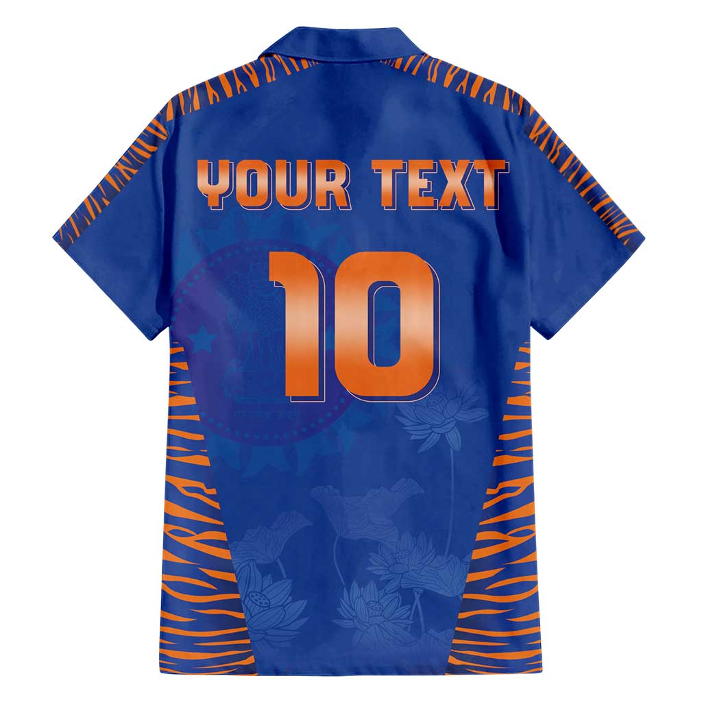 Custom Indian Bengal Tiger Cricket Hawaiian Shirt