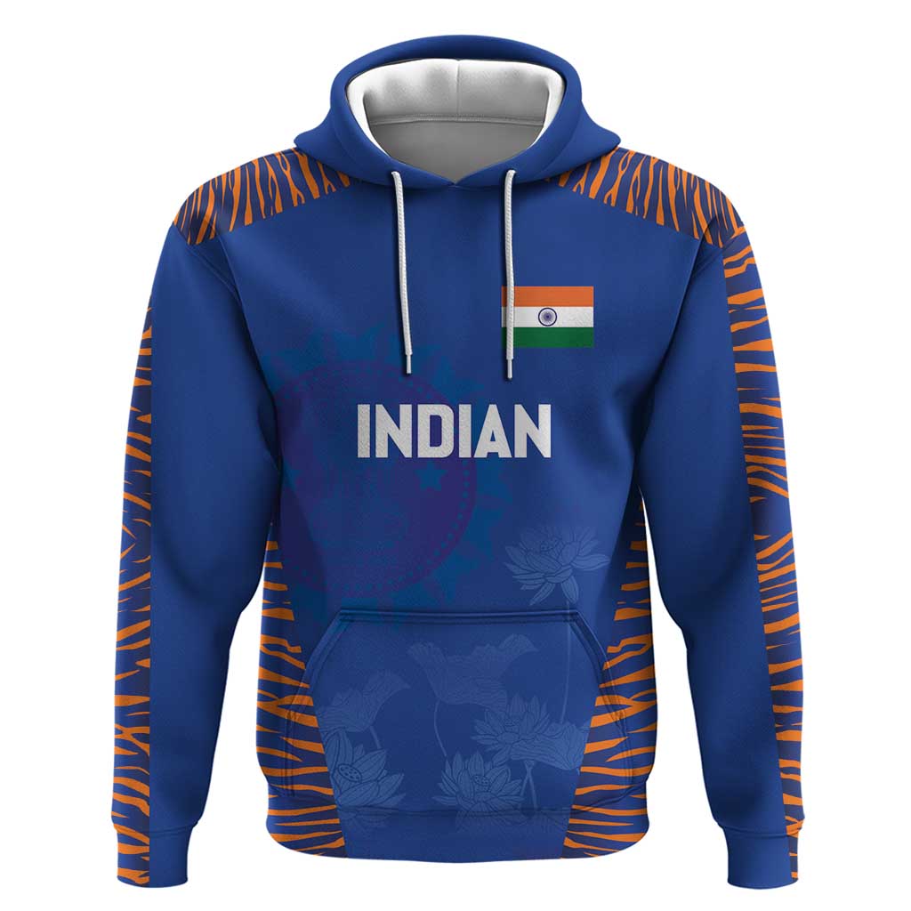 Custom Indian Bengal Tiger Cricket Hoodie