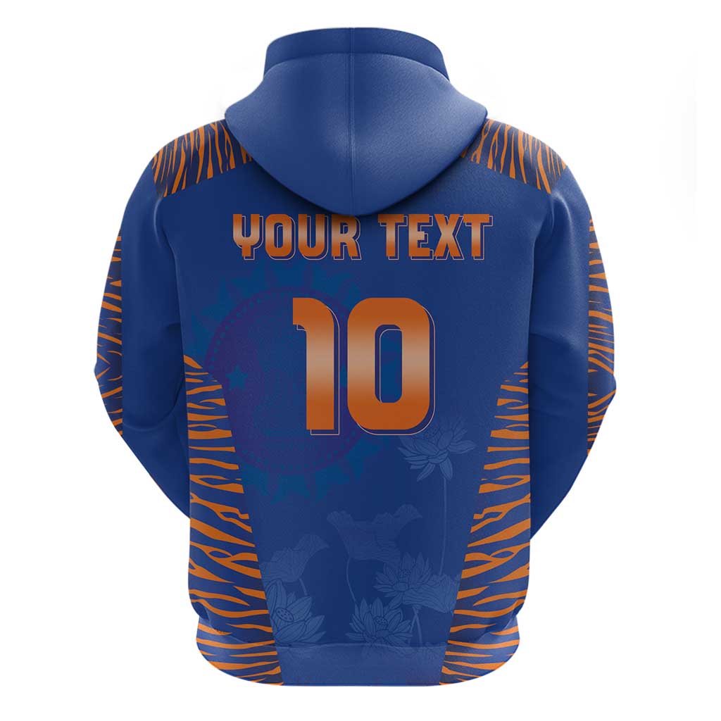 Custom Indian Bengal Tiger Cricket Hoodie