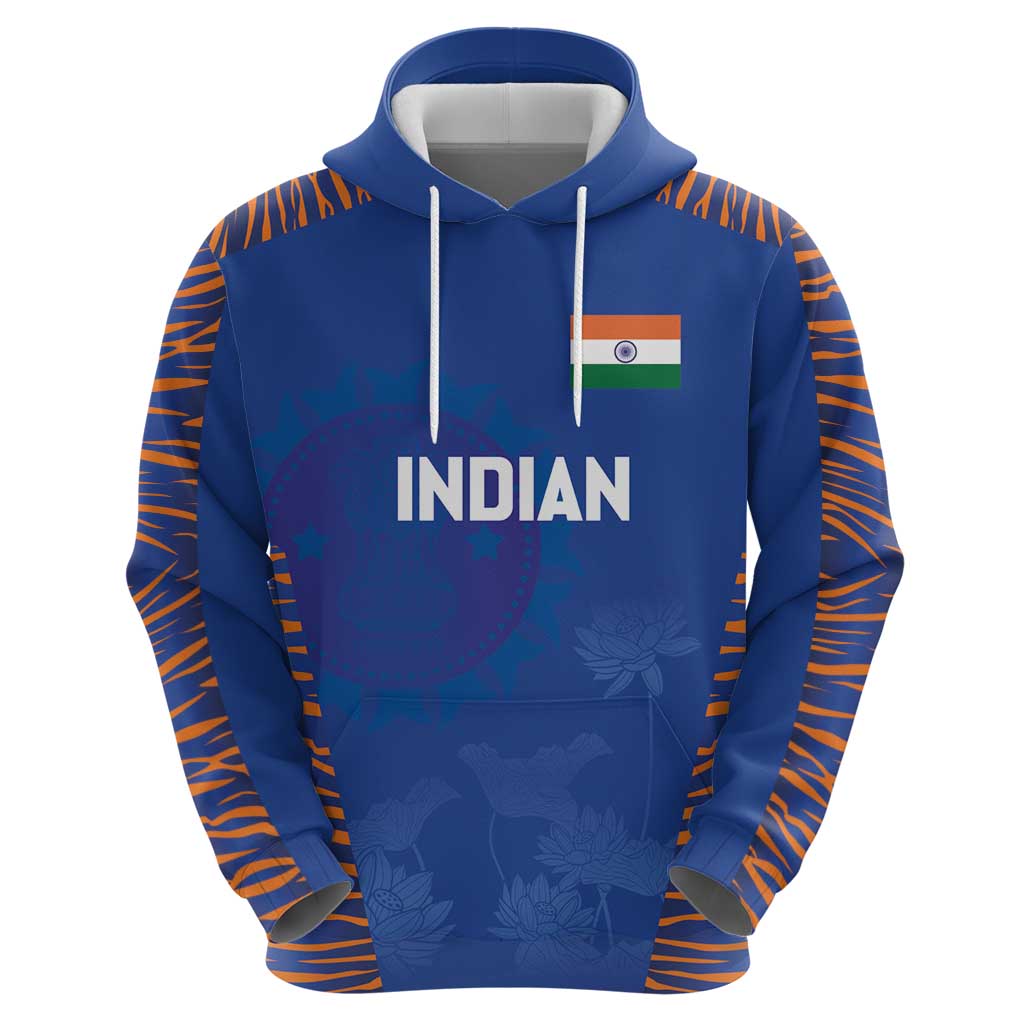 Custom Indian Bengal Tiger Cricket Hoodie