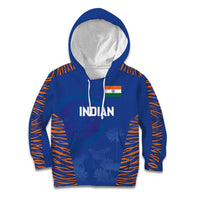 Custom Indian Bengal Tiger Cricket Kid Hoodie