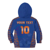 Custom Indian Bengal Tiger Cricket Kid Hoodie
