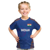 Custom Indian Bengal Tiger Cricket Kid T Shirt