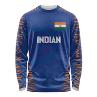 Custom Indian Bengal Tiger Cricket Long Sleeve Shirt