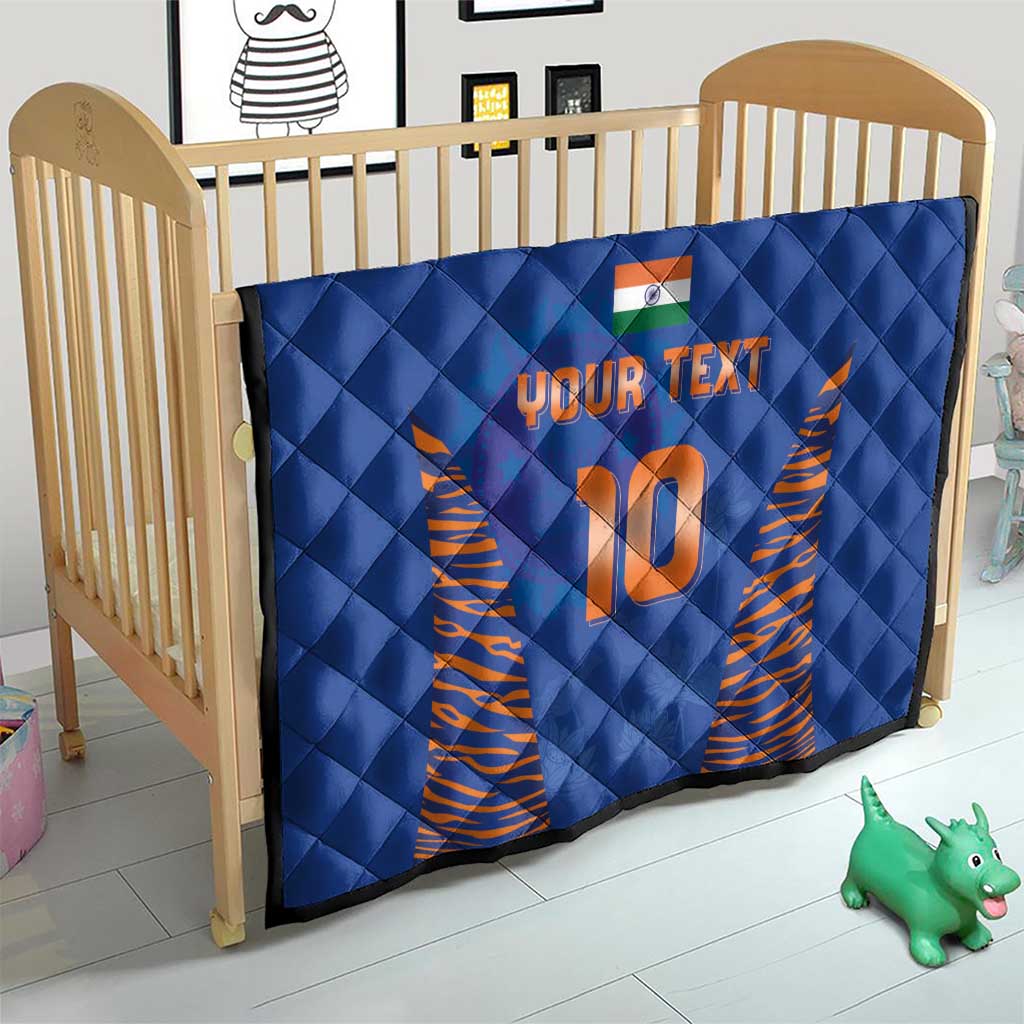 Custom Indian Bengal Tiger Cricket Quilt