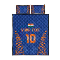 Custom Indian Bengal Tiger Cricket Quilt Bed Set