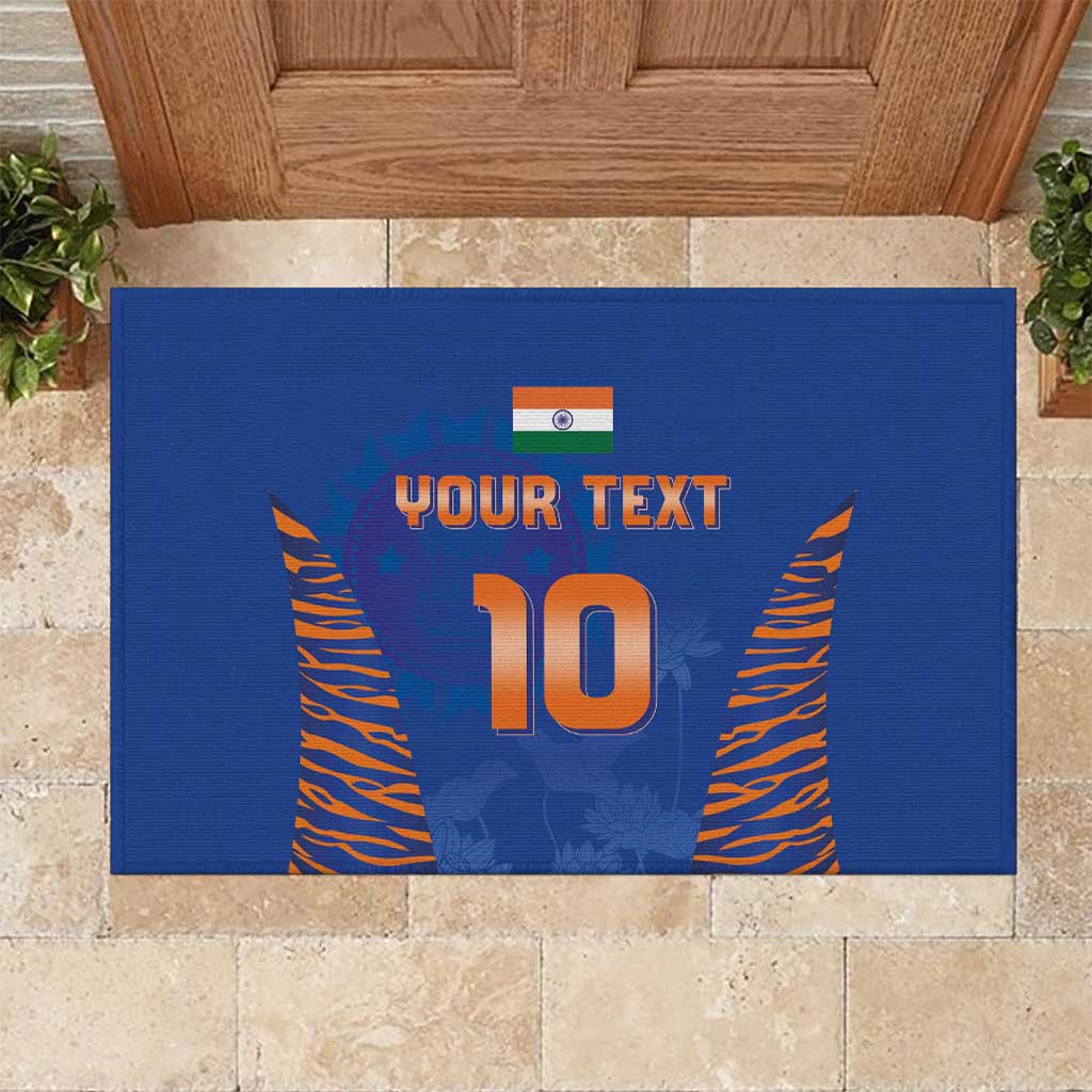 Custom Indian Bengal Tiger Cricket Rubber Doormat