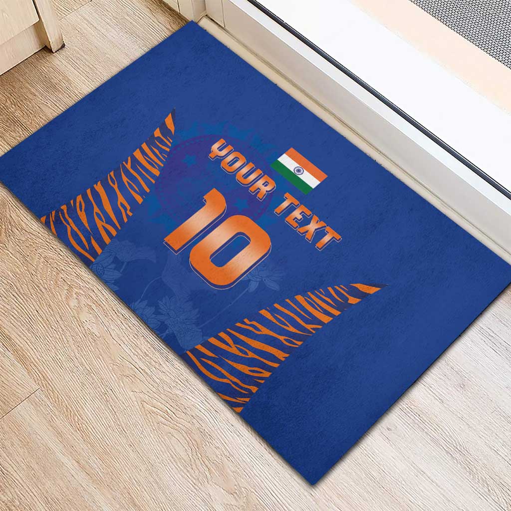 Custom Indian Bengal Tiger Cricket Rubber Doormat