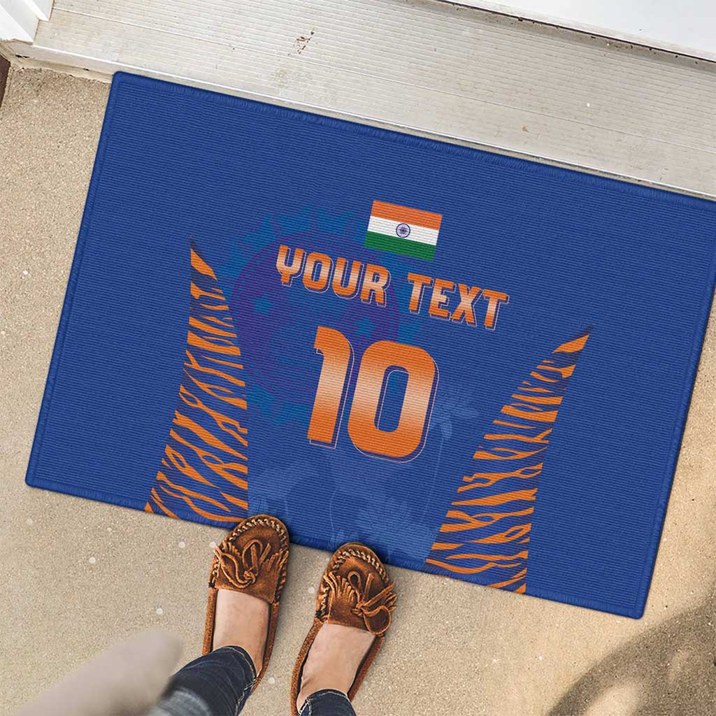 Custom Indian Bengal Tiger Cricket Rubber Doormat