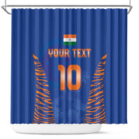 Custom Indian Bengal Tiger Cricket Shower Curtain
