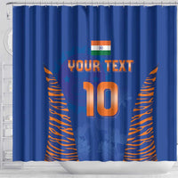 Custom Indian Bengal Tiger Cricket Shower Curtain