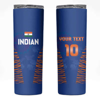 Custom Indian Bengal Tiger Cricket Skinny Tumbler