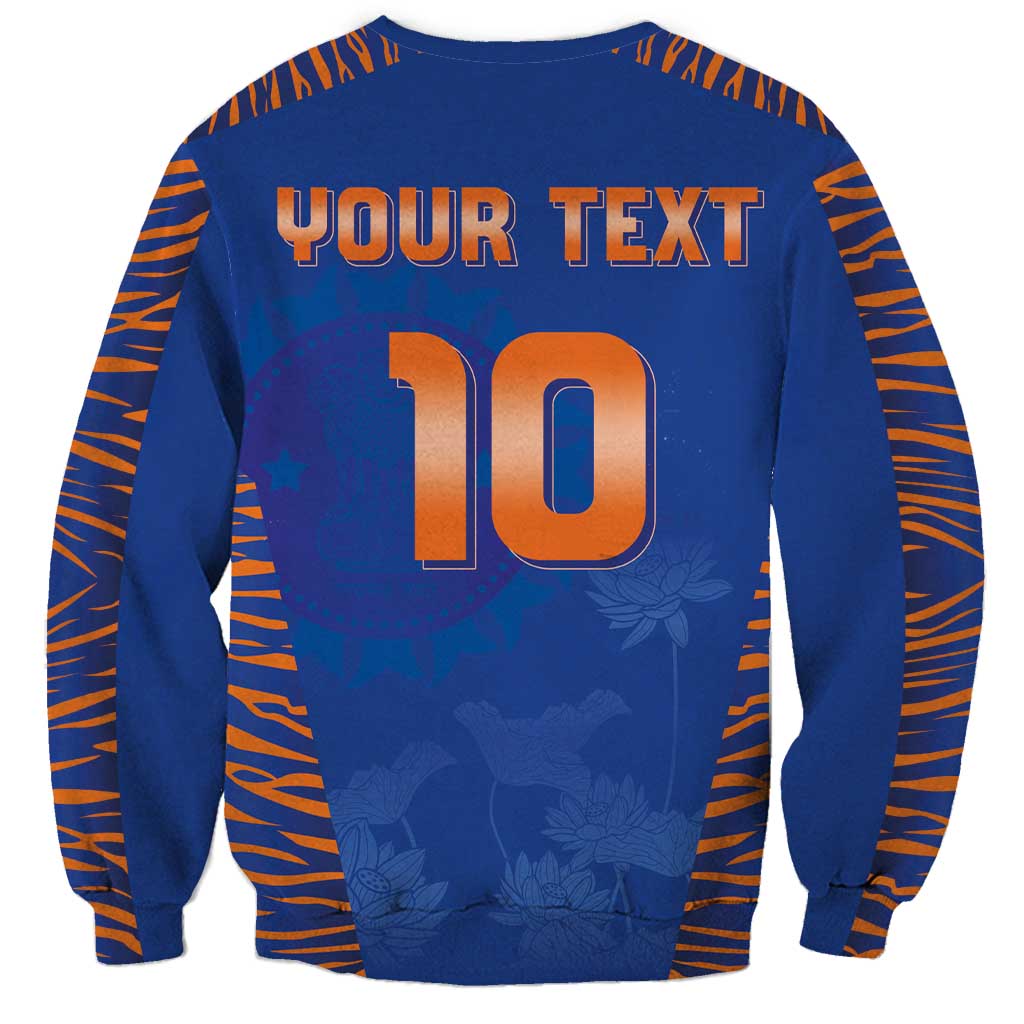 Custom Indian Bengal Tiger Cricket Sweatshirt