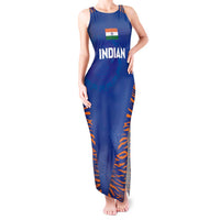 Custom Indian Bengal Tiger Cricket Tank Maxi Dress