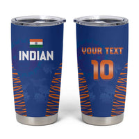 Custom Indian Bengal Tiger Cricket Tumbler Cup