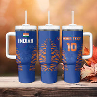 Custom Indian Bengal Tiger Cricket Tumbler With Handle
