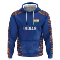 Custom Indian Bengal Tiger Cricket Zip Hoodie
