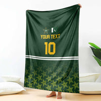 Custom Pakistan Men in Green Cricket-The Super Stars Blanket
