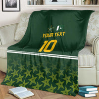 Custom Pakistan Men in Green Cricket-The Super Stars Blanket