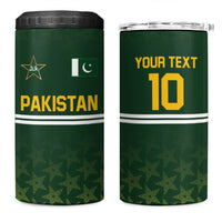 Custom Pakistan Men in Green Cricket-The Super Stars 4 in 1 Can Cooler Tumbler
