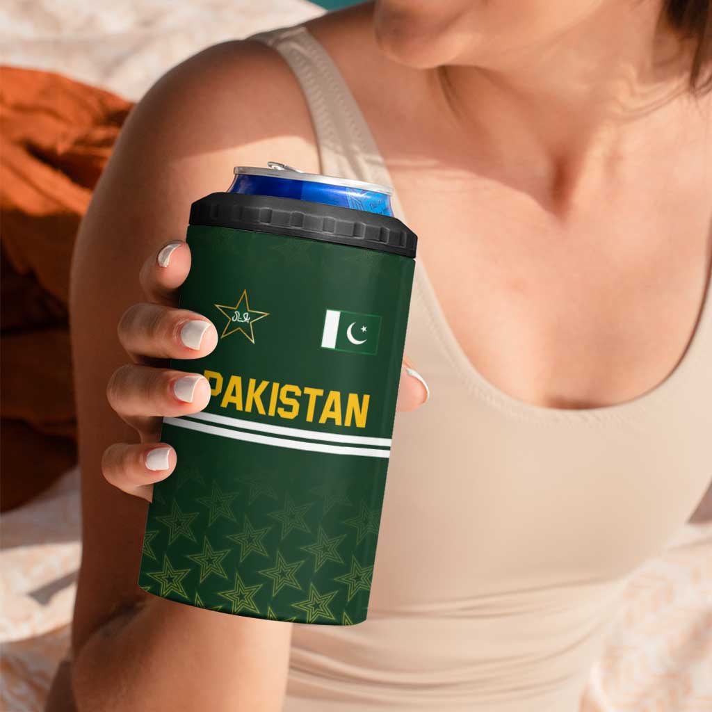 Custom Pakistan Men in Green Cricket-The Super Stars 4 in 1 Can Cooler Tumbler