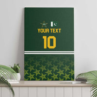 Custom Pakistan Men in Green Cricket-The Super Stars Canvas Wall Art