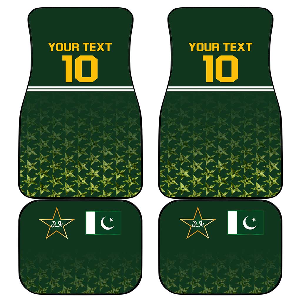 Custom Pakistan Men in Green Cricket-The Super Stars Car Mats