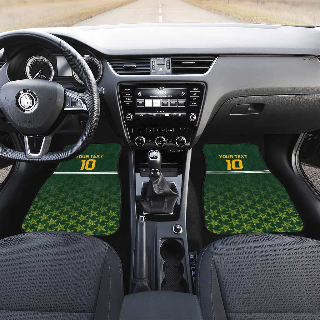 Custom Pakistan Men in Green Cricket-The Super Stars Car Mats