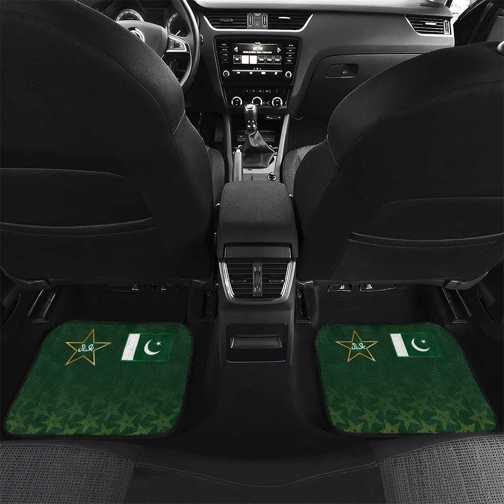 Custom Pakistan Men in Green Cricket-The Super Stars Car Mats