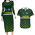 Custom Pakistan Men in Green Cricket-The Super Stars Couples Matching Long Sleeve Bodycon Dress and Hawaiian Shirt