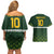 Custom Pakistan Men in Green Cricket-The Super Stars Couples Matching Off Shoulder Short Dress and Hawaiian Shirt